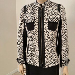 Chico's Jacket, Zebra Print, Size 1 (NWOT)